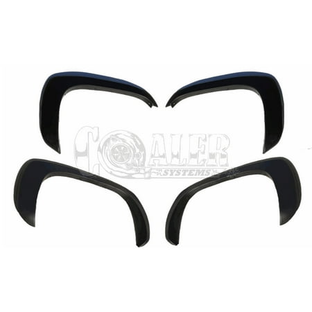 4 pc Fender Flares Fit Chevy Silverado 1500 Paintable Matte Full Set OE Style
