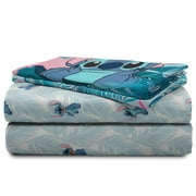 Lilo & Stitch Blue Floral Fun Bed Sheet Set