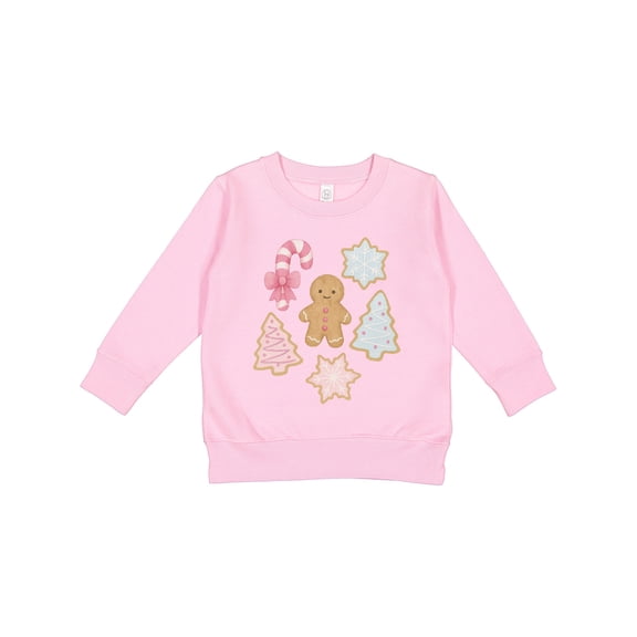 Inktastic Gingerbread Cookies and Christmas Candy Toddler Sweatshirt