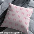 thumbnail image 2 of Homewish Cute Pink Bowknot Fabric by the Yard 1 Yard, Kawaii Cartoon Ribbon Bow Room Decor Fabric by the Yard, Teens Girls Kids Sewing Fabric, Luxury Bedroom Decor, 2 of 6