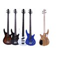 thumbnail image 7 of Ktaxon Fretted 4-String Solid Body Bass Guitars Brown, 7 of 7