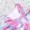 thumbnail image 6 of PatPat Girls Tankinis Fish Scale Graphic Crossover Straps Ruffled One Piece Bathing Suit Sizes 5-12, 6 of 6