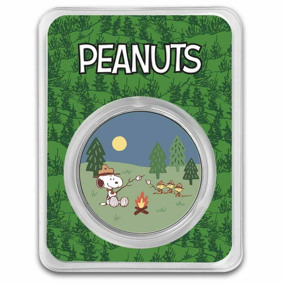 Peanuts® Beagle Scouts Overnight Camp 1 oz Colorized Silver