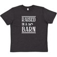 thumbnail image 3 of Inktastic RAISED in a BARN in White Youth T-Shirt, 3 of 5