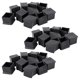 thumbnail image 1 of 30 Uds., 30x30mm, cubierta cuadrada de goma para patas de silla de escritorio, color negro, 1 of 5