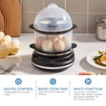 thumbnail image 4 of Cocedor de Huevos Elite Gourmet EGC314CB Digital para 14 huevos Negro, 4 of 9