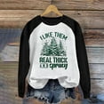 thumbnail image 2 of IROINNID Christmas Sweatshirts for Women Christmas Printed Crewneck Long Sleeve Pullover Loose Fitting Shirt,Black, 2 of 4