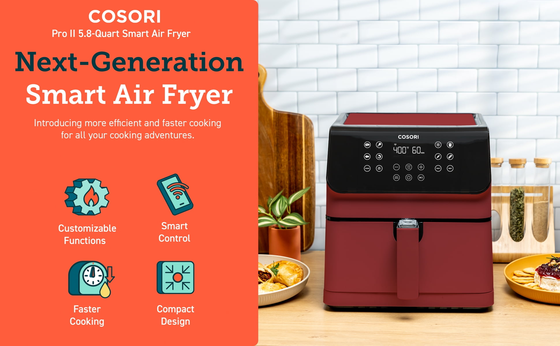 Cosori Pro Air Fryer  Versatile & Efficient Cooking