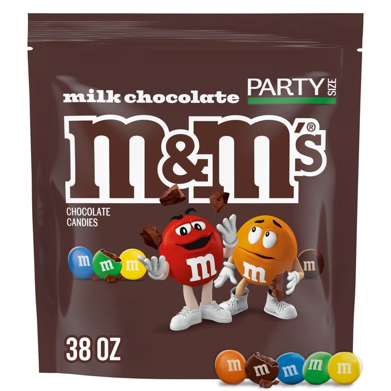 m&m's★　38 M&M'S Milk Chocolate Candy, Party Size 38 oz Resealable Bag