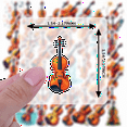 thumbnail image 5 of Colorful Violin Stickers Music Instrument Stickers Waterproof PVC for Laptops Suitcases Notebooks, 5 of 9