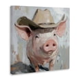 thumbnail image 2 of Stupell Industries Rustic Lodge Cowboy Chester Pig Canvas Art, 36 x 36, by Tina LeCour, 2 of 8