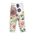thumbnail image 4 of Kll Womens Autumn Garden Print Pajama Pants Soft Pajama Bottoms For Women Cozy Lounge Pants, 4 of 9