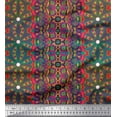 thumbnail image 1 of Soimoi polyester Crepe Fabric Stripe & Mosaic Kaleidoscope Decor Fabric Printed Yard 52 Inch Wide, 1 of 1