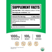 BulkSupplements Organic Schisandra Extract Powder - 1g per Serving - 100 Grams (3.5 oz) - 100 Servings