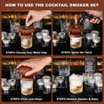 thumbnail image 3 of Set para ahumar whisky KINLINK con linterna, 6 astillas de madera, 2 vasos, 3 of 7