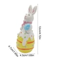 thumbnail image 3 of PONPRNGY 1Pc Easter Day Bunny Decoration, Bunny Figurines Decor Gifts Handcrafted Resin Easter Figurines Spring Decor for Home, and Holiday Celebrations, 3 of 6