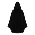thumbnail image 4 of Hvyesh Renaissance Hooded Cape Victorian Capelet Medieval Cloak Halloween Cropped Robe, 4 of 9