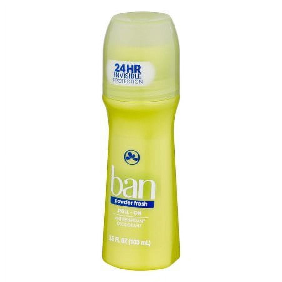 Ban Anti-Perspirant Deodorant Original Roll-On Powder Fresh 3.50 oz (Pack of 6)