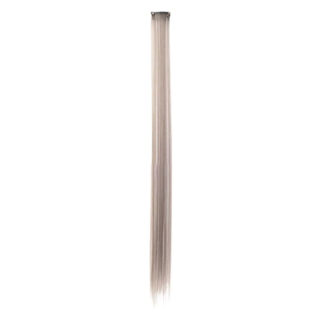 Extensions de Cheveux Colorées à Clipser, Pièces de Cheveux Lisses à Dégradé Vibrant pour Femmes, Extensions de Cheveux Synthétiques Résistantes à la Chaleur pour Fête et Usage Quotidien