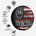 thumbnail image 6 of Vintage America American Flag Spare Tire Cover Weatherproof Wheel Protectors Dust-Proof Sun Protection Wheel Tire Covers Universal Fit for Truck SUV RV Camper Trailer Car Accessories, 6 of 10