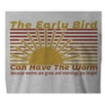 thumbnail image 2 of 9 Crowns Tees The Early Bird Can Have The Worm Funny Lazy T-Shirt (Mens Htr Gray, Large), 2 of 4
