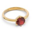 thumbnail image 3 of 2.00 Carat Wonderful Round Cut Garnet Gemstone Solitaire Wedding Ring for her 18K Red Gold Size 6.5 by Diamond-Capitals, 3 of 8