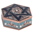 thumbnail image 3 of Joyero vintage de metal con forma de estrella de seis puntas para niñas, anillos, pendientes, collares, pulseras, decoración de escritorio., 3 of 14