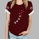 thumbnail image 2 of Tops Y Blusas de las Mujeres Estampadas Cuello Redondo Manga Corta, Poliéster Casual Top para Diario, Fiesta Y Todas las Estaciones, 2 of 8