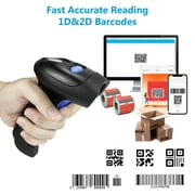 NETUM L8 Wireless 2D Barcode Scanner Automatic Sensing Scanning QR Bar Code Reader PDF417 for Mobile Payment（Black）