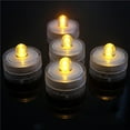 thumbnail image 2 of Esquirla 10x Battery Powered Waterproof Submersible LED Tea Light Underwater Candles Yellow Light, 2 of 8