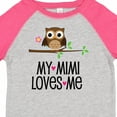 thumbnail image 4 of Inktastic My Mimi Loves Me Girls Owl Girls Toddler T-Shirt, 4 of 5