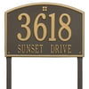Whitehall 1174OG Cape Charles - Estate Lawn - Two Line in Bronze/Gold 20.5X14X0.375