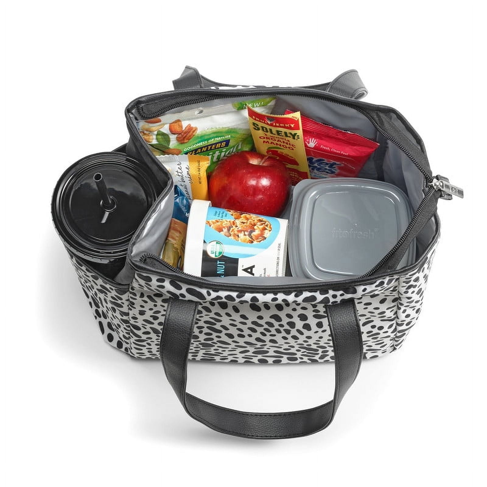 Westerly Lunch Bag Kit with 2 containers and Matching Tumbler - Luxe Cheetah