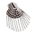 thumbnail image 1 of Shoulder Brooch Tassels Punk Jewelry Fringe Epaulette Silver, 1 of 2