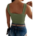 thumbnail image 3 of Sleeveless Summer Skinny Solid All Match Tank Tops Camisole, 3 of 3