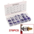 thumbnail image 1 of Rubber O-Ring 270Pcs R134A Car Airconditioning Sealing Set Rubber O-Ring Washer Seals with Plactics Box Kit, 1 of 7
