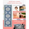 thumbnail image 5 of Blue Boho Yoga Towel for Hot Yoga Non Slip, Farmhouse Bohemian Medallion Oriental Flower Yoga Mat Towel Absorbent Yoga Sweat Towels Microfiber Hot Yoga Blanket for Bikram Pilates 26"x70", 5 of 7