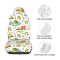thumbnail image 4 of Wukai Cute Frog Full Set Car Seat Covers with Soft Padding Universal Auto Front Seats Protector and Cushion Mat, 4 of 5