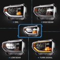 thumbnail image 2 of Faros delanteros VLAND para Toyota Tundra 2014-2019 LED secuenciales, 2 of 9
