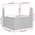 thumbnail image 4 of vidaXL 5 Piece Garden Lounge Set with Cushions Black Poly Rattan, 4 of 5