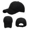thumbnail image 2 of beishanbush Baseball Caps Fashion Women Men Sport Solid Color Keep Warm Knitting Beach Baseball Cap Hop Hat Sun Hat Black, 2 of 5