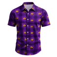 thumbnail image 6 of IAJDKMEK Halloween Men's Polo Short Sleeve Shirt - Lightweight Button-Down Knit Shirt, Breathable Summer Shirt for Summer Daily, Golf Shirt & Costume Events,Purple L, 6 of 7