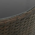 thumbnail image 5 of vidaXL 7 Piece Garden Lounge Set with Cushions Poly Rattan Brown, 5 of 5