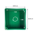 thumbnail image 4 of Registro 3x3 Empotrar Verde Cuadrado Sin Tapa Plastico 92 Piezas Inreco RCP3X3-P92, 4 of 4