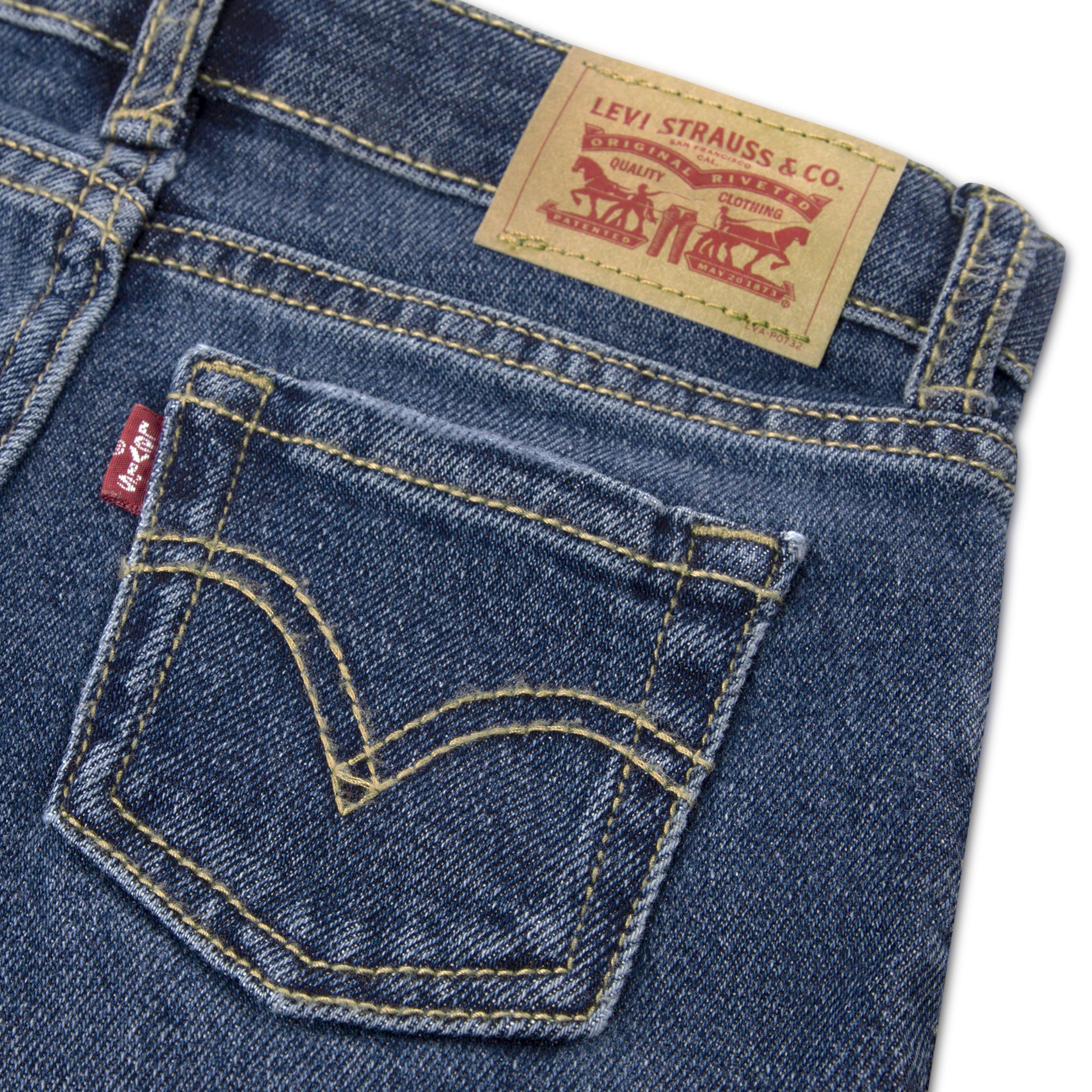 Levi's Girls Toddler Baggy Flare Jean, Sizes 2T-4T