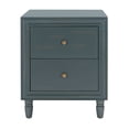 thumbnail image 5 of SAFAVIEH Blaise Nautical Nightstand with 2 Storage Drawers, Steel Teal, 5 of 14