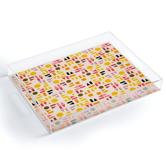 Society6 Joyful Fragments by Mirimo Acrylic Tray