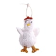 thumbnail image 3 of Llavero de muñeco de animal, bonitos llaveros para regalos de cumpleaños, fiesta de graduación, niños Blanco, 3 of 9
