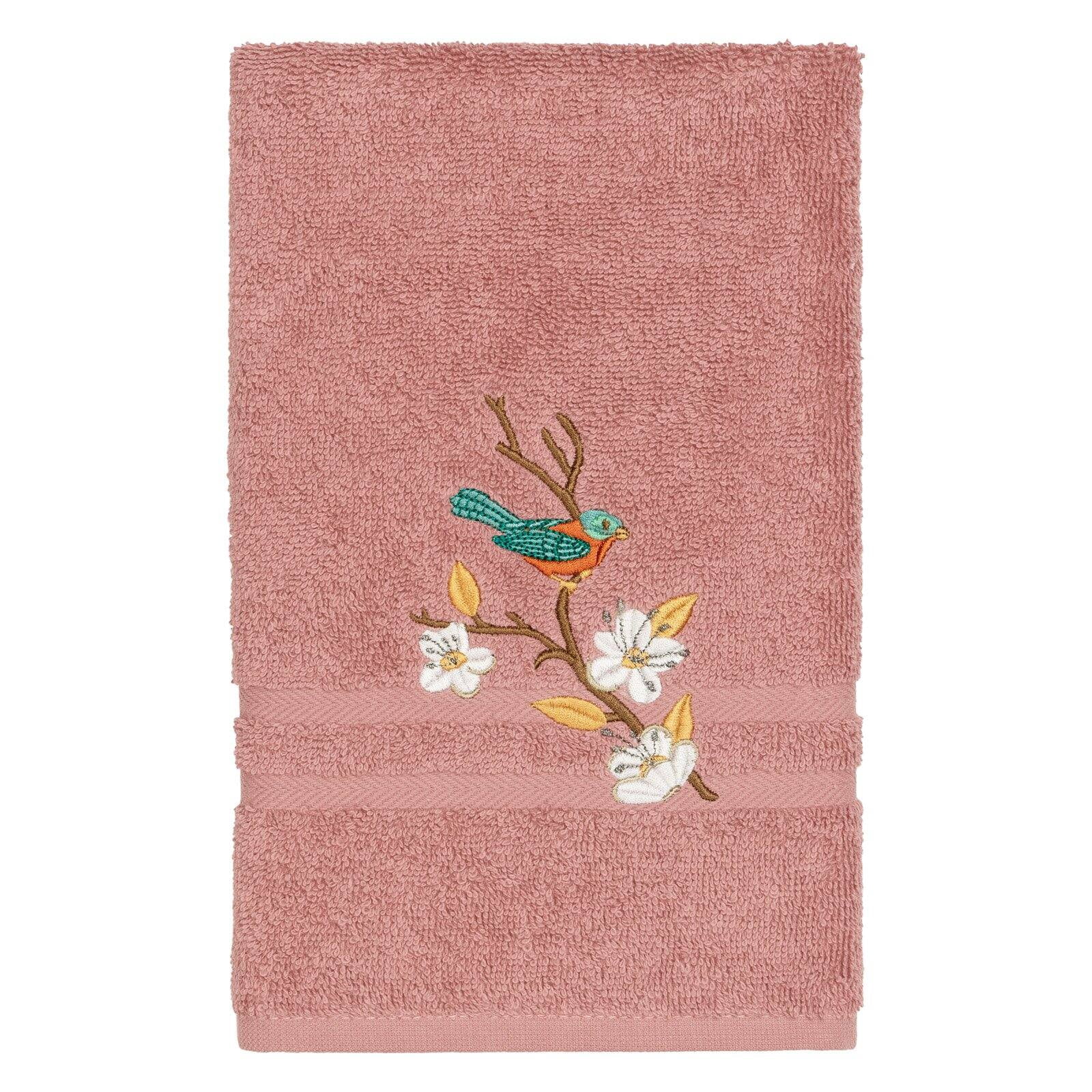 Linum Home Textiles Springtime Turkish Cotton Embellished Hand Towel