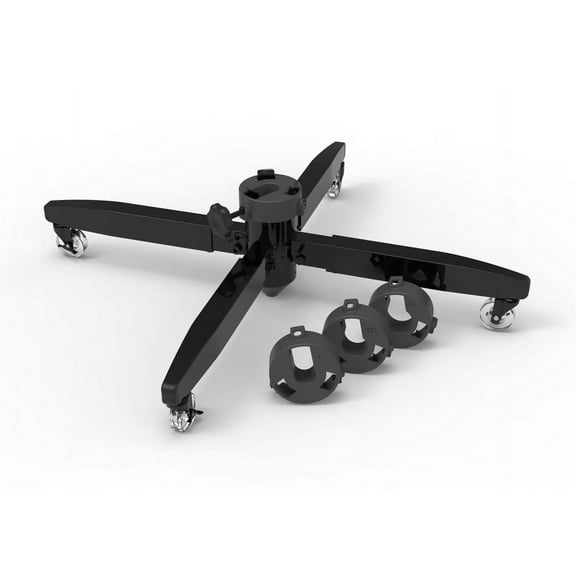 Universal Metal Rolling Artificial Christmas Tree Stand for Trees up to 12 Foot Tall, Adjustable Legs (TK-30019-CC-VT)